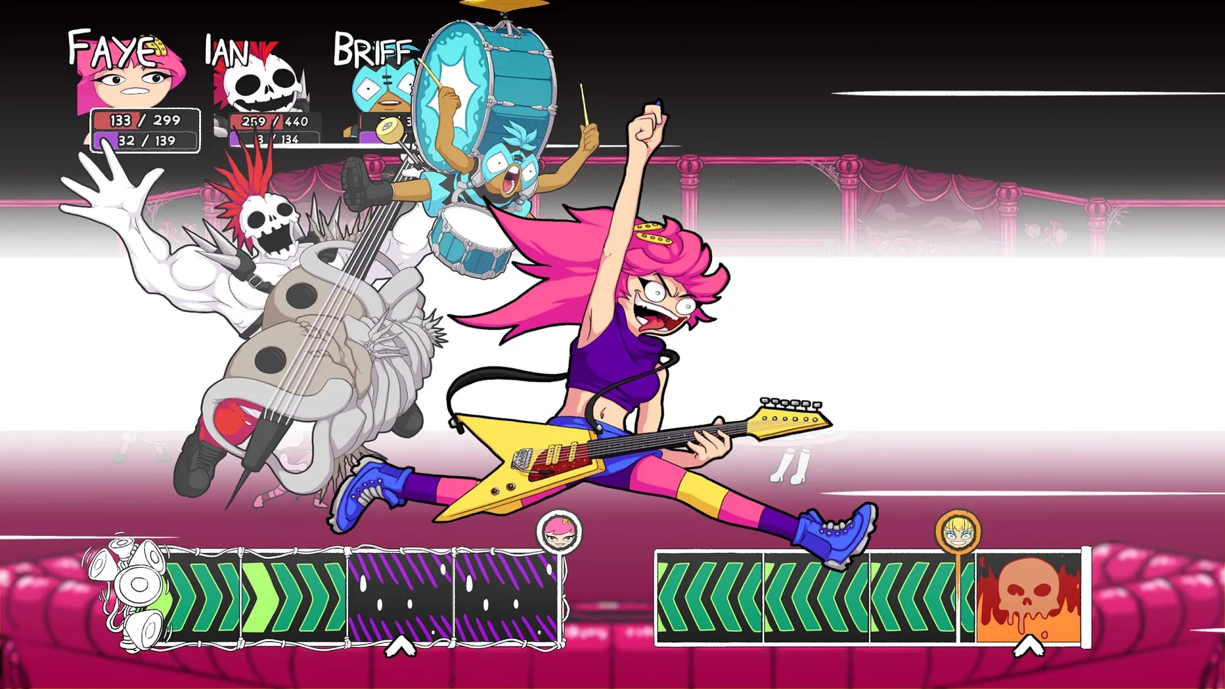《Deathbulge： Battle of the Bands》最大的诀窍是让我享受回合制战斗